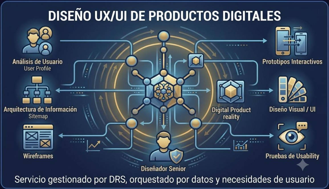Imagen representativa de Diseño UX/UI de Productos Digitales