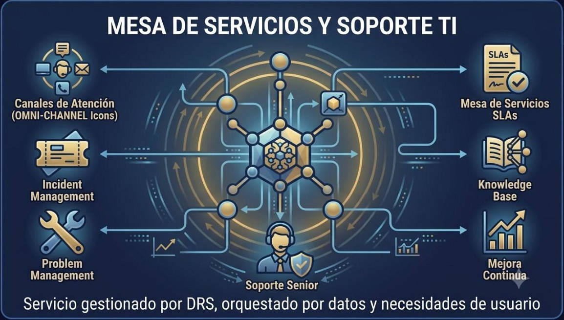 Imagen representativa de Mesa de Servicios y Soporte TI